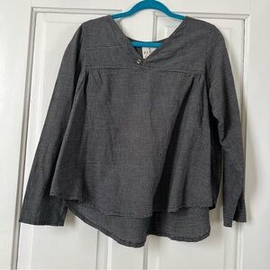 Pamut Apparel lightweight checked linen top M